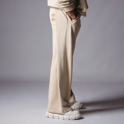 BEIGE EXTRA PANEL SWEATPANTS