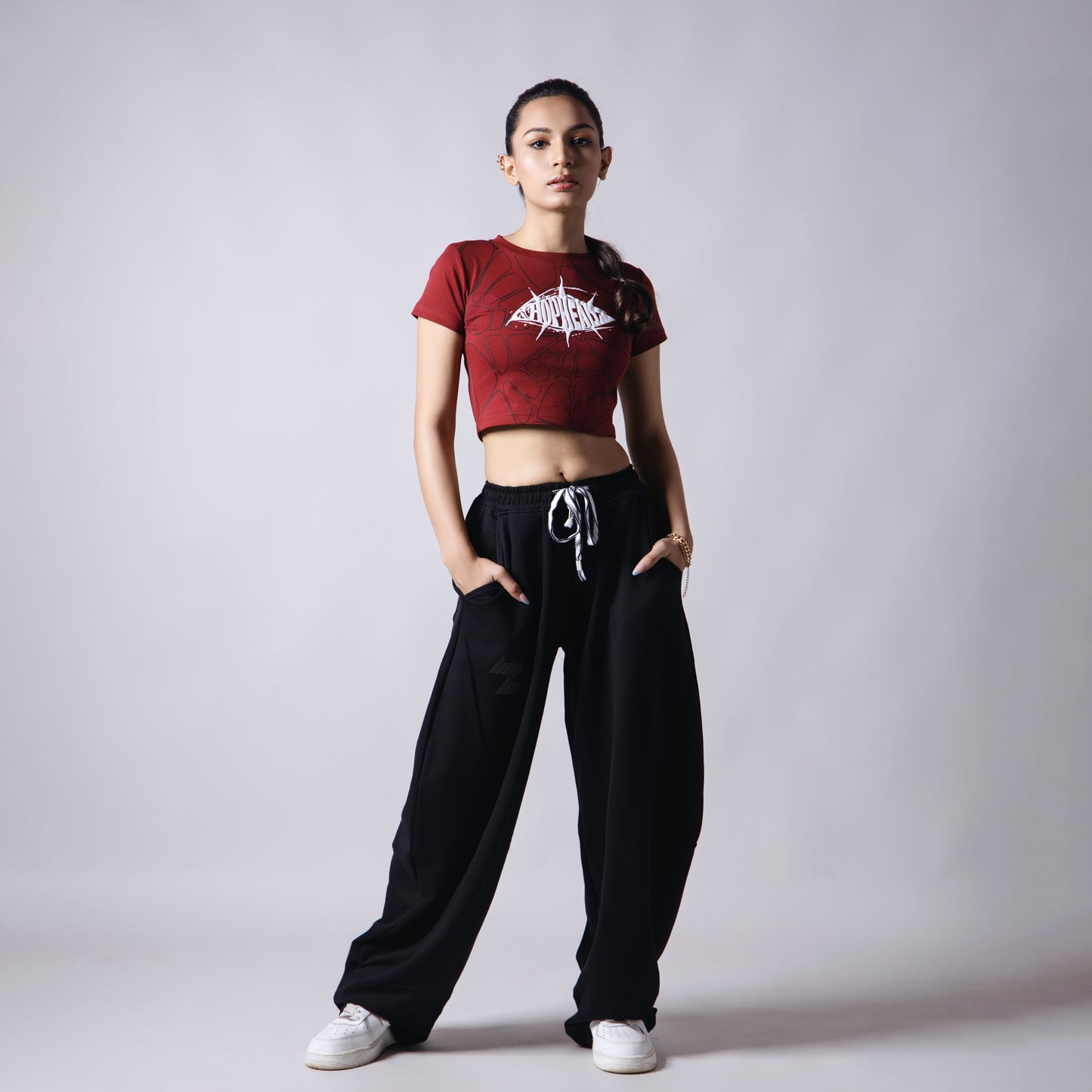 BLOODLINE WEB CROP TOP