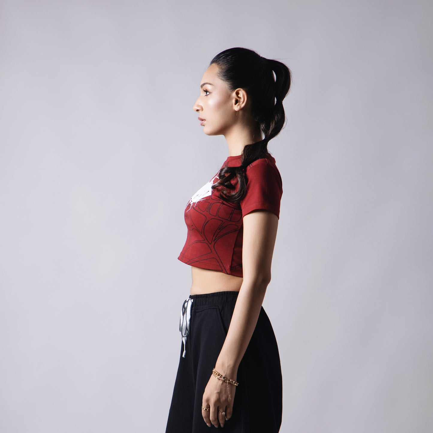 BLOODLINE WEB CROP TOP