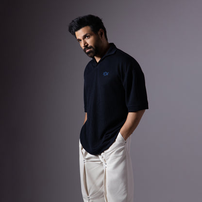 NAVY OLD MONEY POLO- RDX