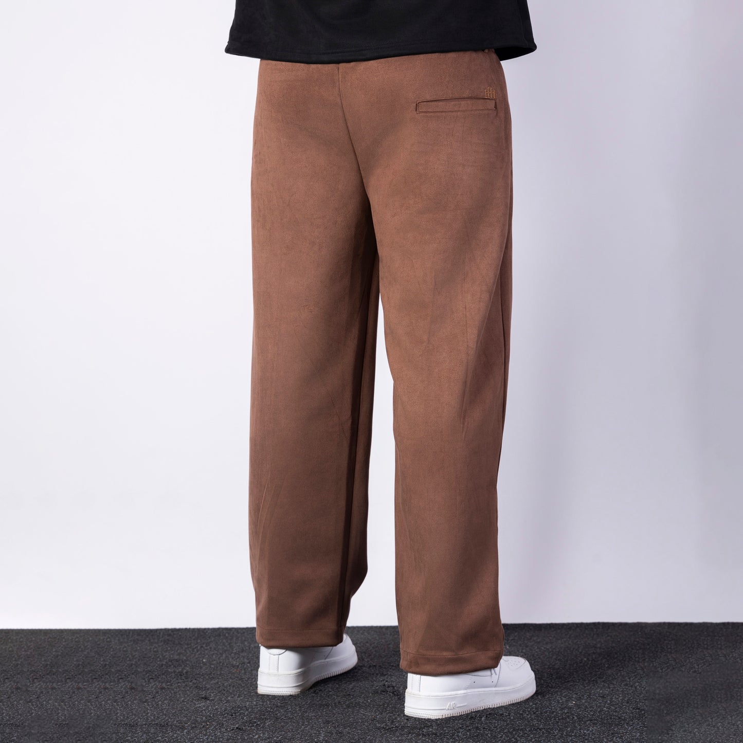 BROWN CLASSIC SUEDE PANTS