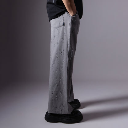 GREY ROOFING BOOT CUT DENIM