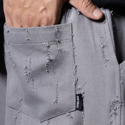 GREY ROOFING BOOT CUT DENIM