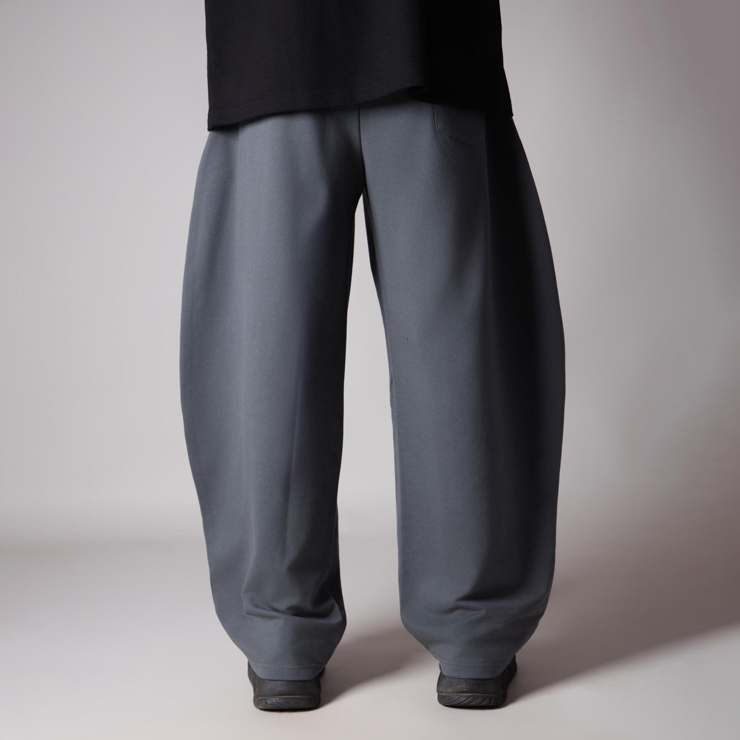 CHARCOAL EXTREME BAGGY BASIC SWEATPANTS