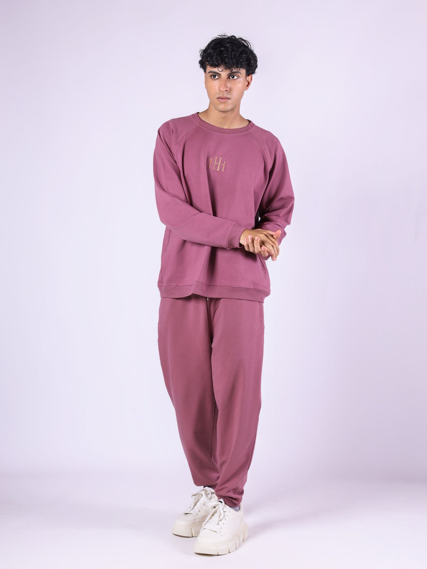 MAUVE BASIC SWEATPANTS CO-ORD SET