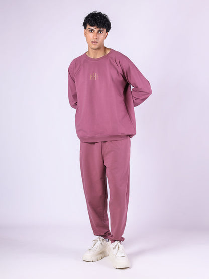 MAUVE BASIC SWEATPANTS CO-ORD SET