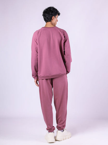 MAUVE BASIC SWEATPANTS CO-ORD SET