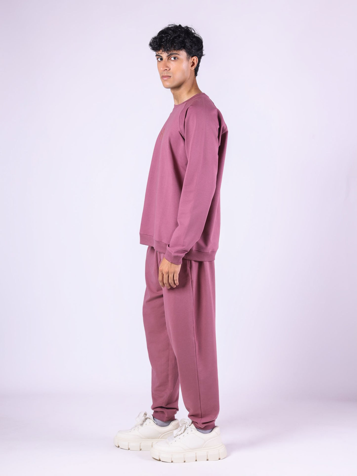 MAUVE BASIC SWEATPANTS CO-ORD SET