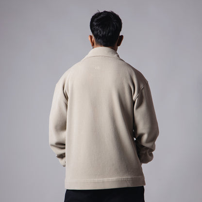 BEIGE CORDUROY SHACKET