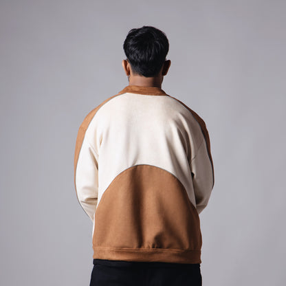 BROWN & BEIGE RACER JACKET