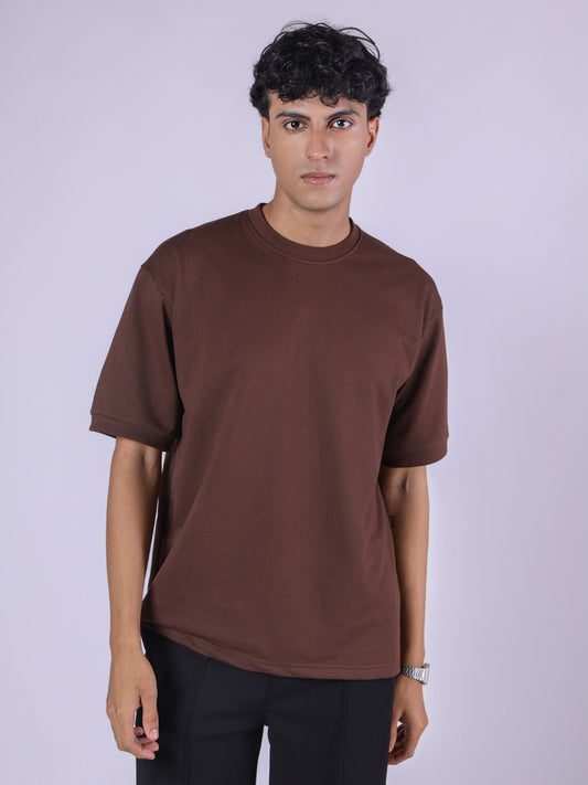 CACAO BROWN PREMIUM BASIC T-SHIRT