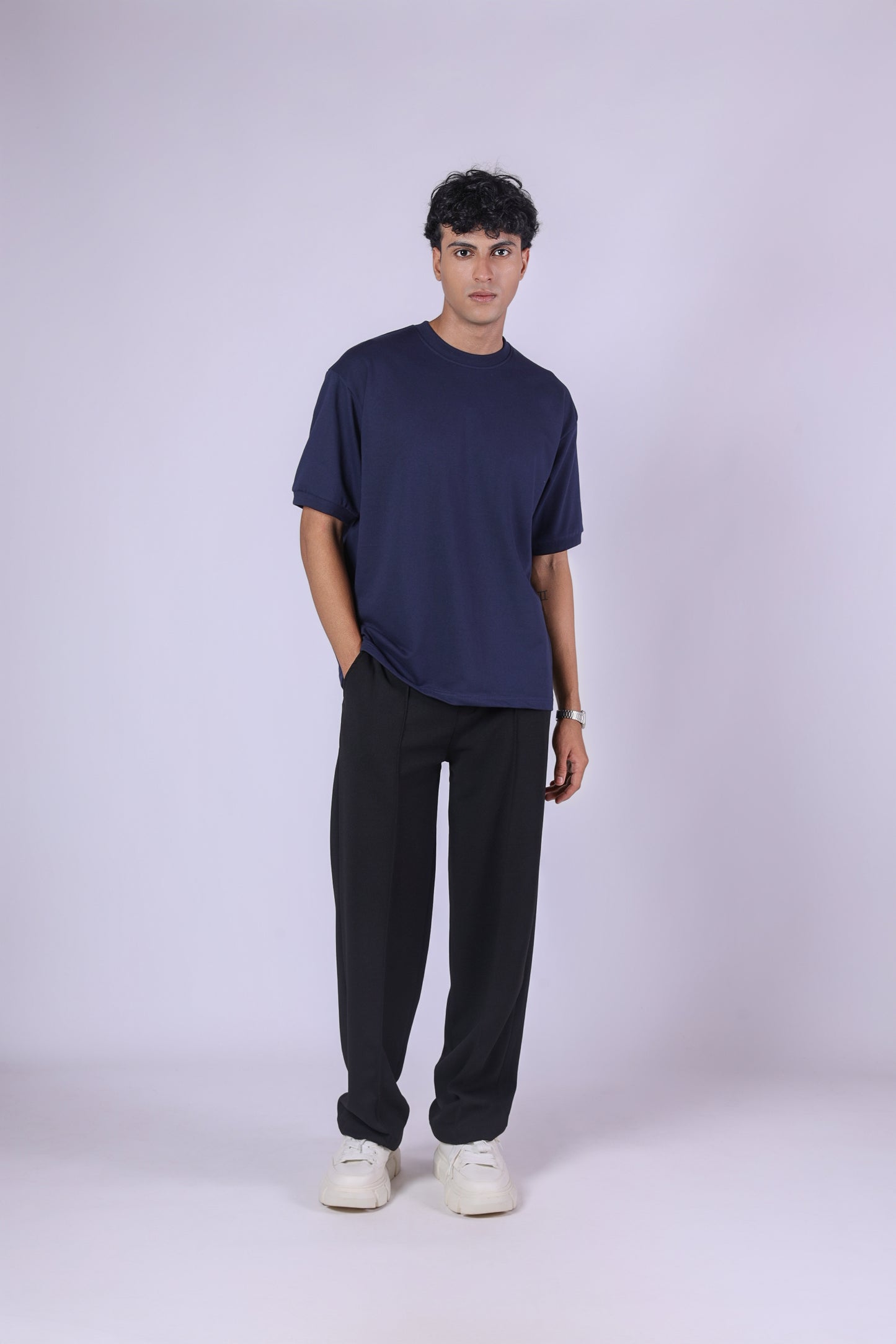 NAVY BLUE PREMIUM BASIC T-SHIRT