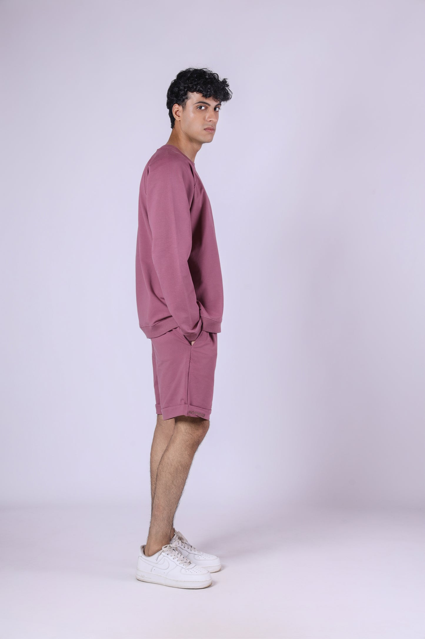 MAUVE BASIC SHORTS CO-ORD SET