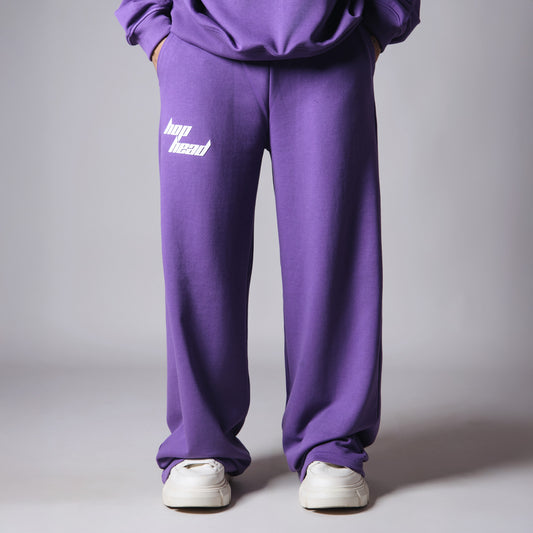 PURPLE BASIC HEAVY SWEATPANTS