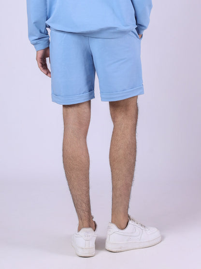 BLUE BASIC SHORTS