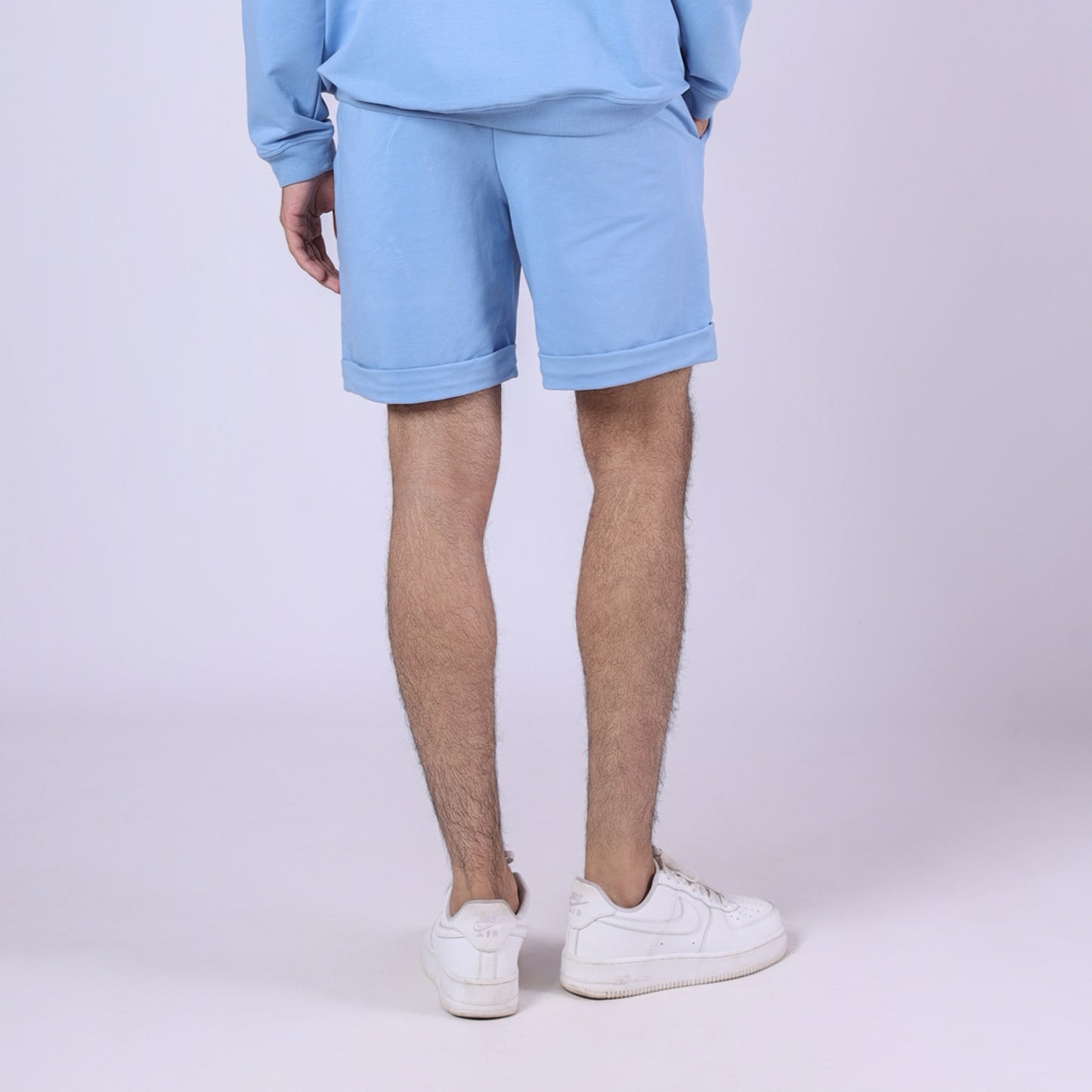 BLUE BASIC SHORTS