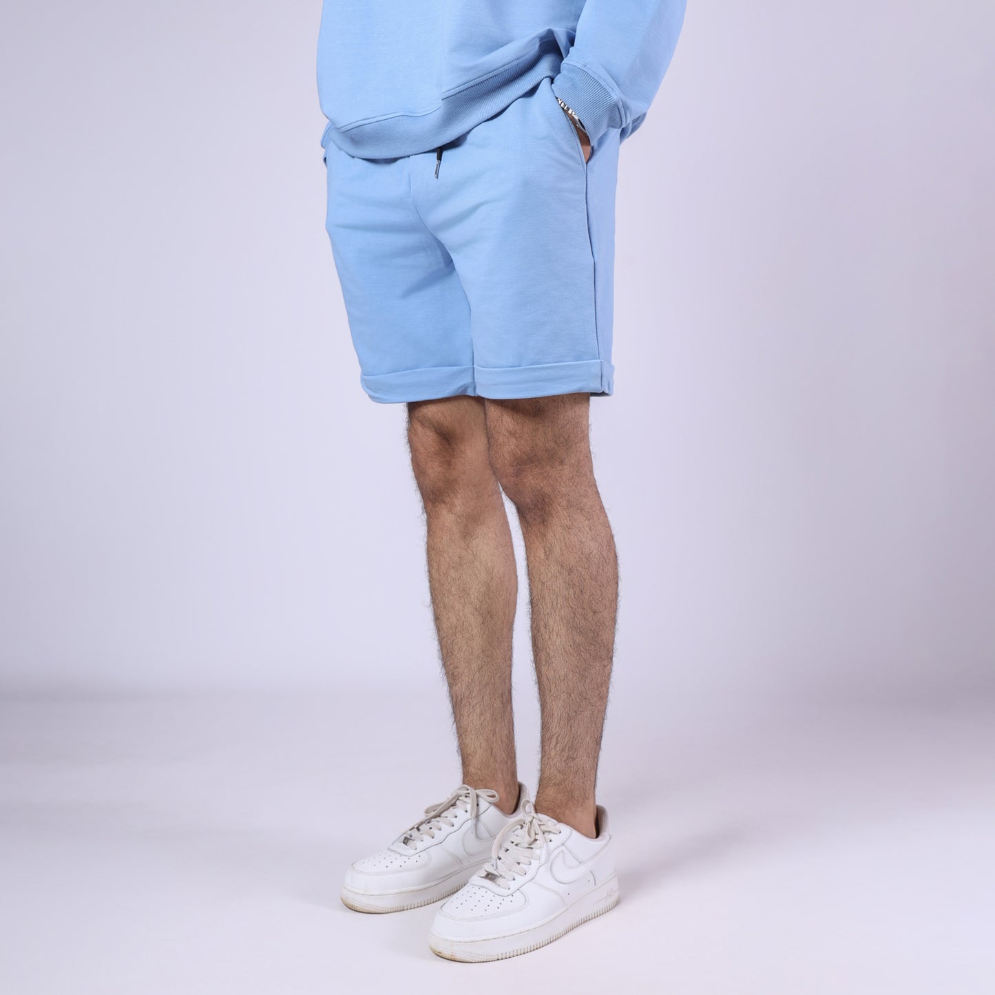 BLUE BASIC SHORTS