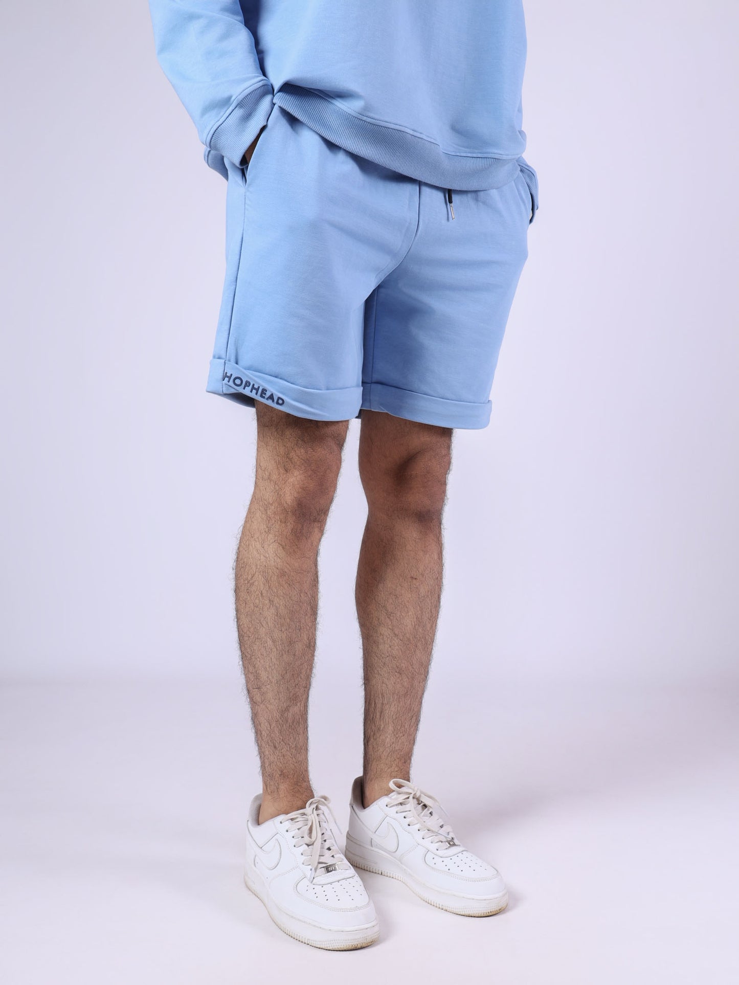 BLUE BASIC SHORTS