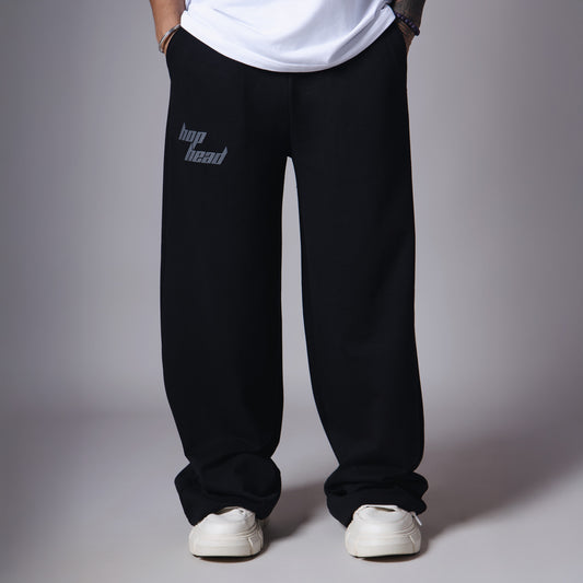 BLACK BASIC HEAVY SWEATPANTS