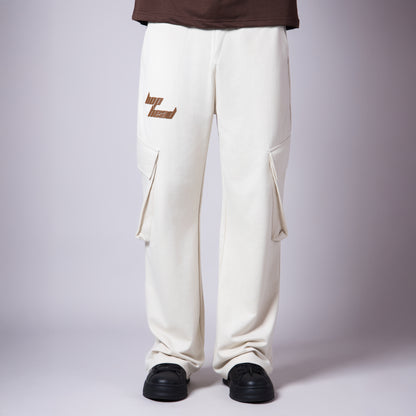 IVORY BIG POCKET EXTREME BAGGY SWEATPANTS