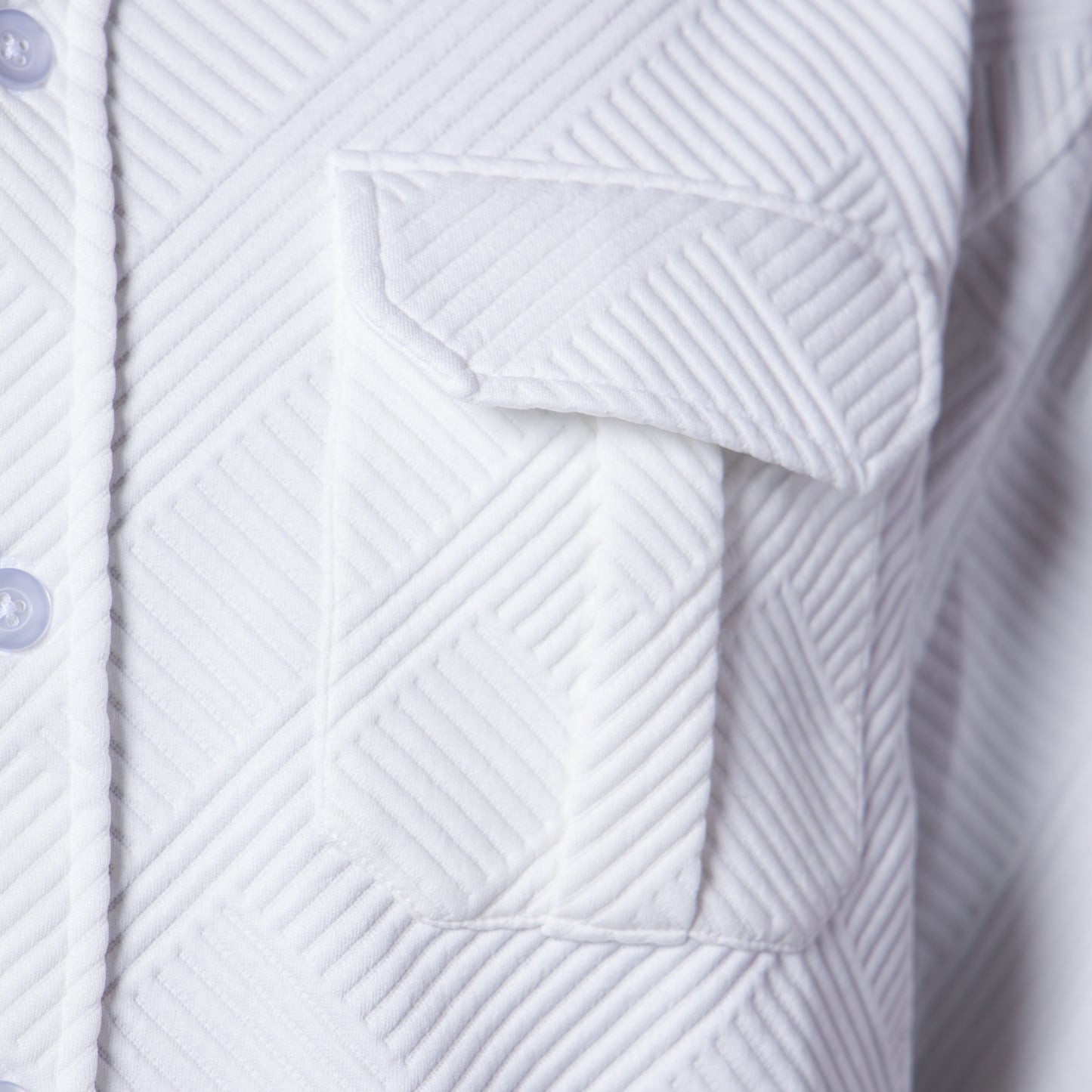 White Jacquard Shackets