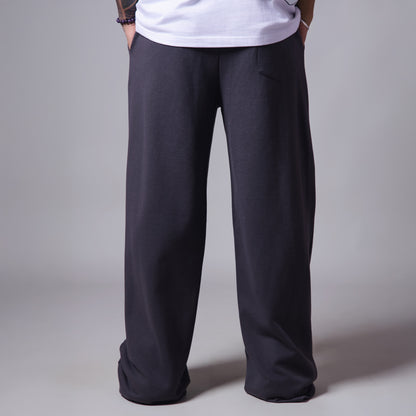 GREY BASIC HEAVY SWEATPANTS