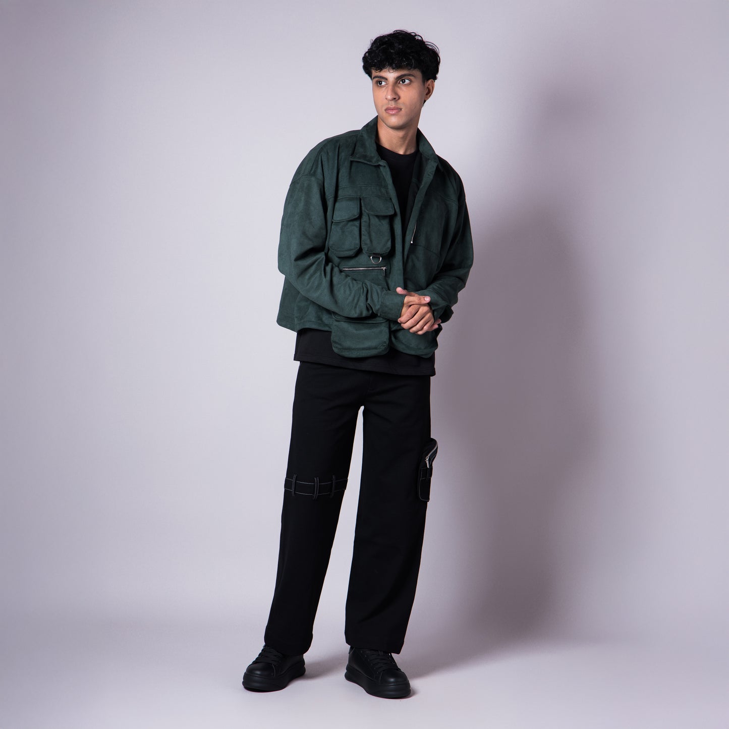 VINEYARD GREEN CROP JACKET