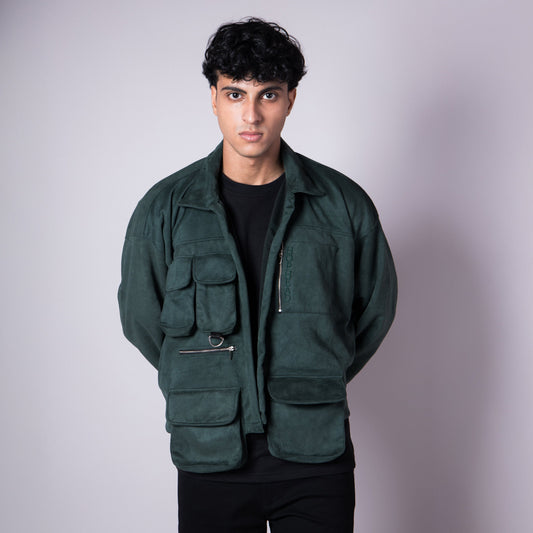 VINEYARD GREEN CROP JACKET