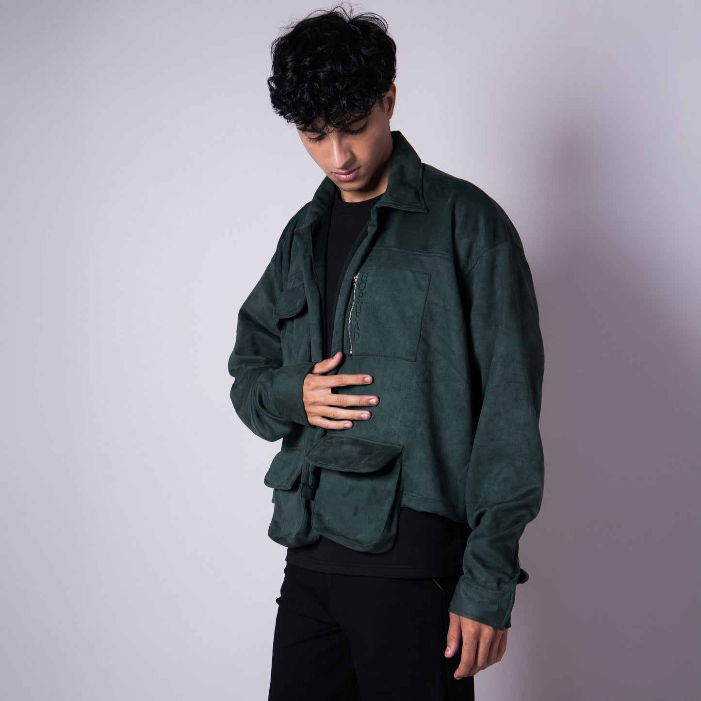 VINEYARD GREEN CROP JACKET