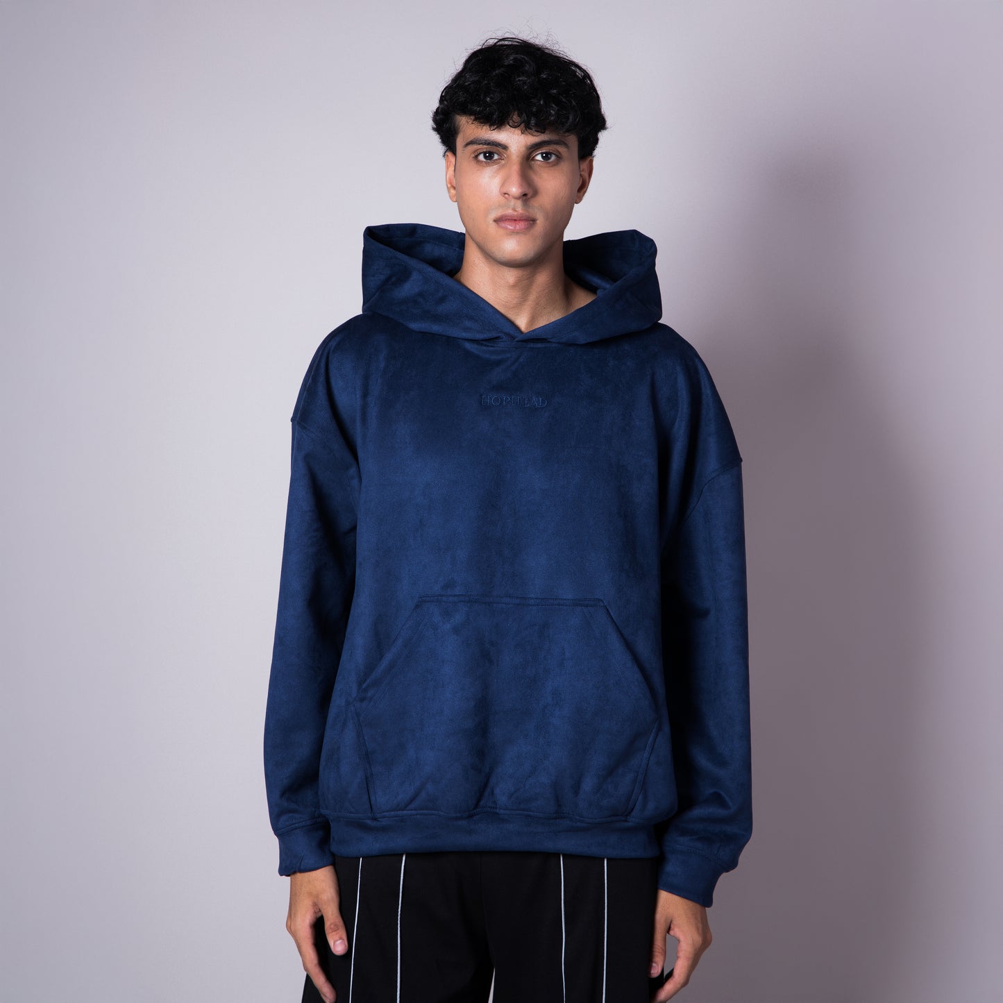 SPACE BLUE SUEDE BLISS HOODIE