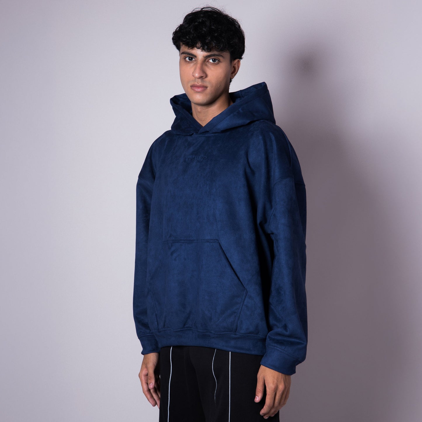 SPACE BLUE SUEDE BLISS HOODIE