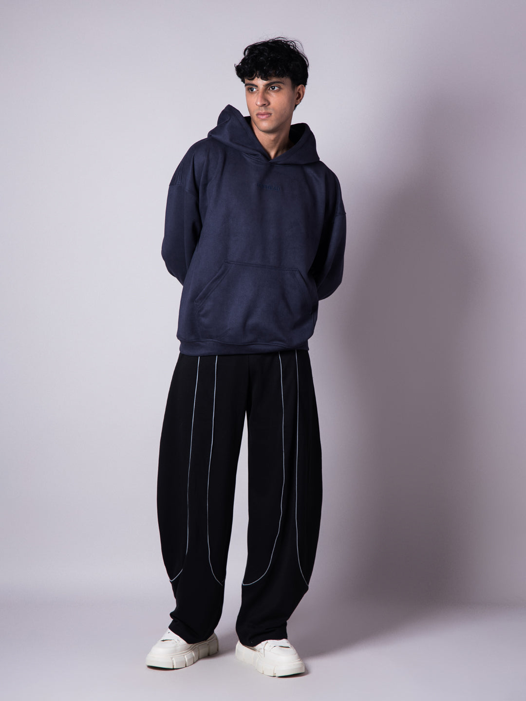 SPACE BLUE SUEDE BLISS HOODIE