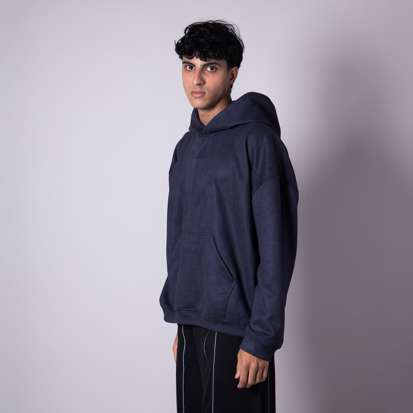 MIDNIGHT BLUE SUEDE BLISS HOODIE