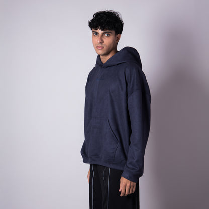 SPACE BLUE SUEDE BLISS HOODIE