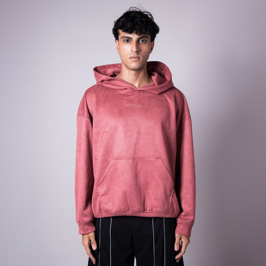 OLD ROSE SUEDE BLISS HOODIE