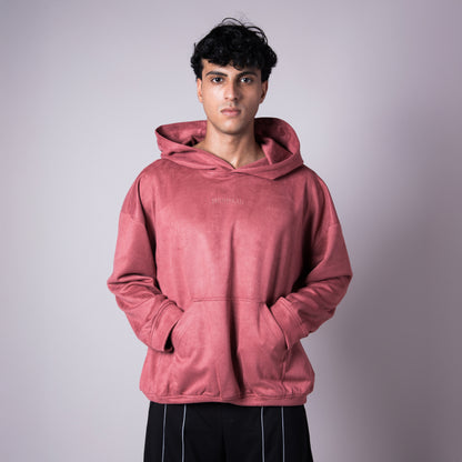 OLD ROSE SUEDE BLISS HOODIE