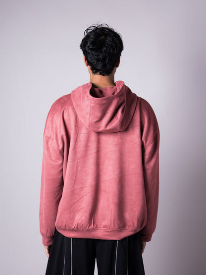 OLD ROSE SUEDE BLISS HOODIE