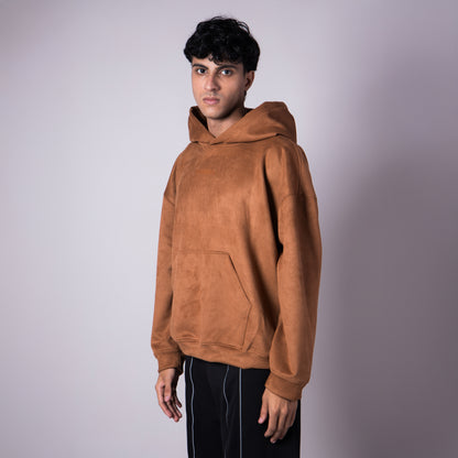 OCHRE SUEDE BLISS HOODIE