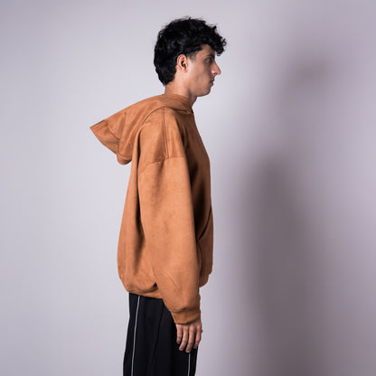 OCHRE SUEDE BLISS HOODIE