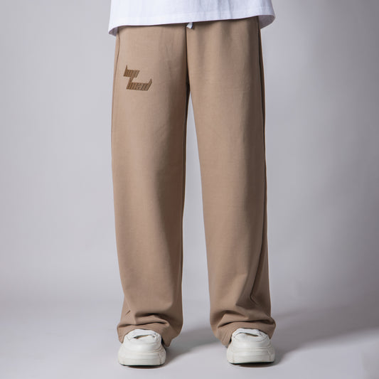 LIGHT BROWN BASIC HEAVY SWEATPANTS