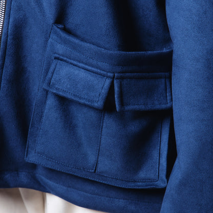 MIDNIGHT BLUE & BISQUE SWIFTZIPPER JACKET