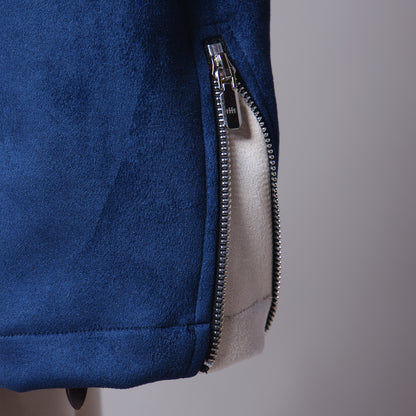 MIDNIGHT BLUE & BISQUE SWIFTZIPPER JACKET