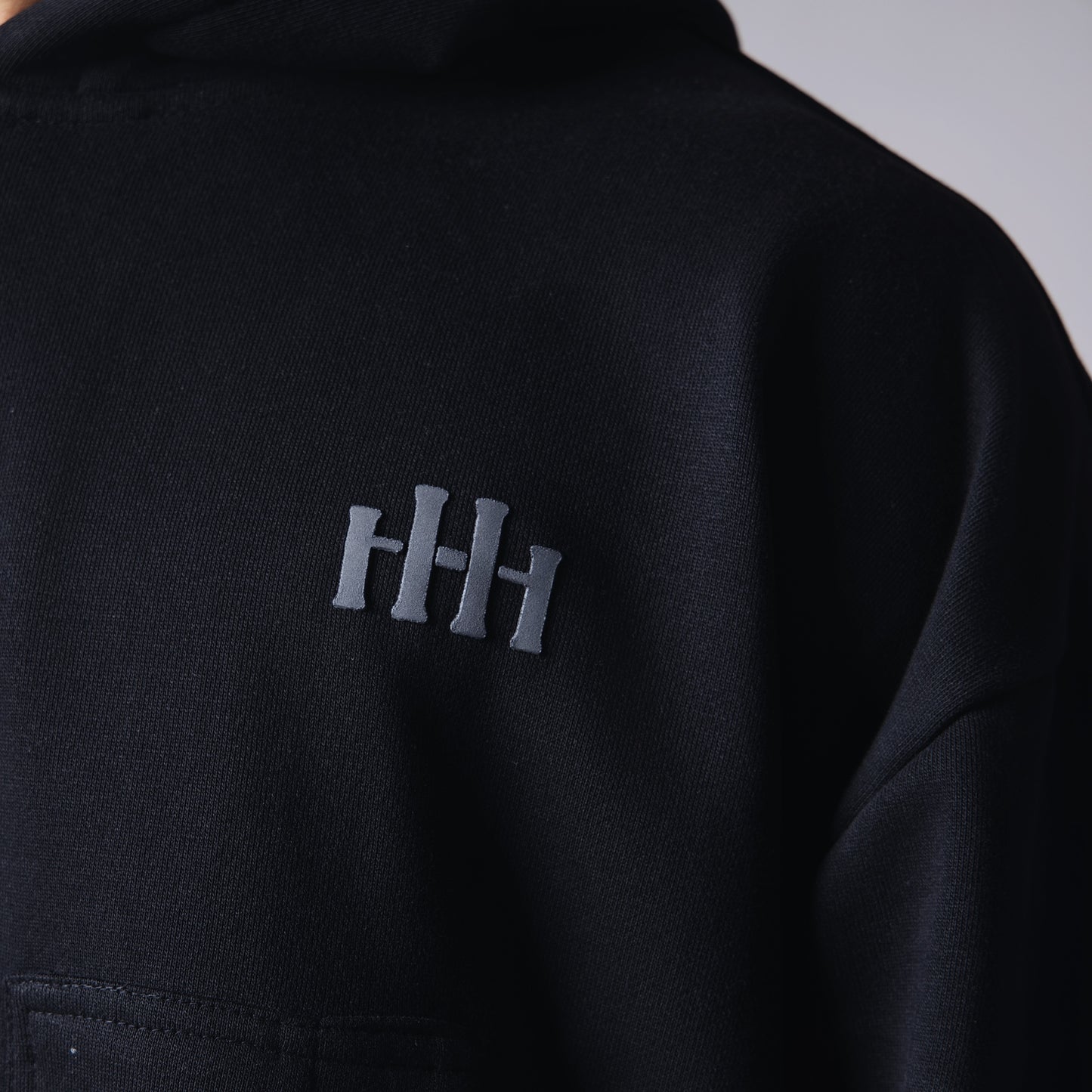 BLACK BASIC HEAVY ZIPPER HOODIE