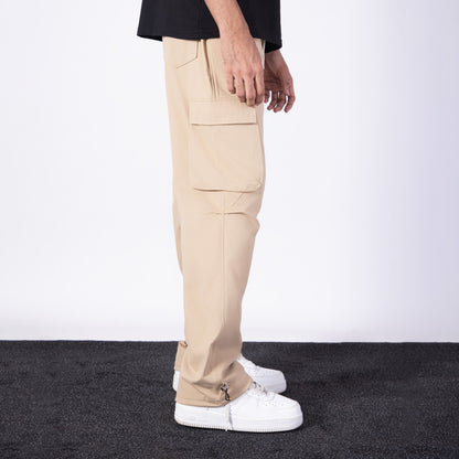 TAUPE BROWN CARGO SWEATPANT