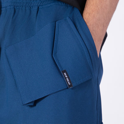 COBALT BLUE CROSS POCKET STRAIGHT FIT CARGO  SWEATPANT