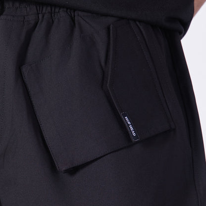 BLACK CROSS POCKET STRAIGHT FIT CARGO SWEATPANT