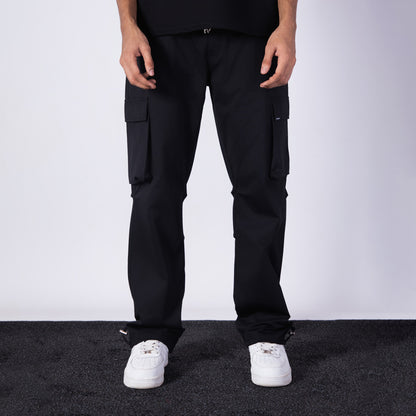 BLACK CARGO SWEATPANT