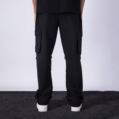 BLACK CARGO SWEATPANT