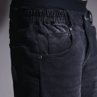 BLACK ECLIPSE RIPPED DENIM