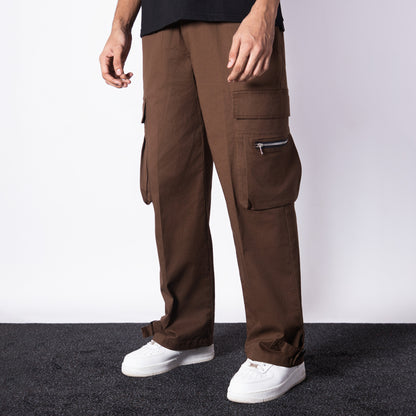 COFFEE MILITARY POCKETS COTTON CARGO